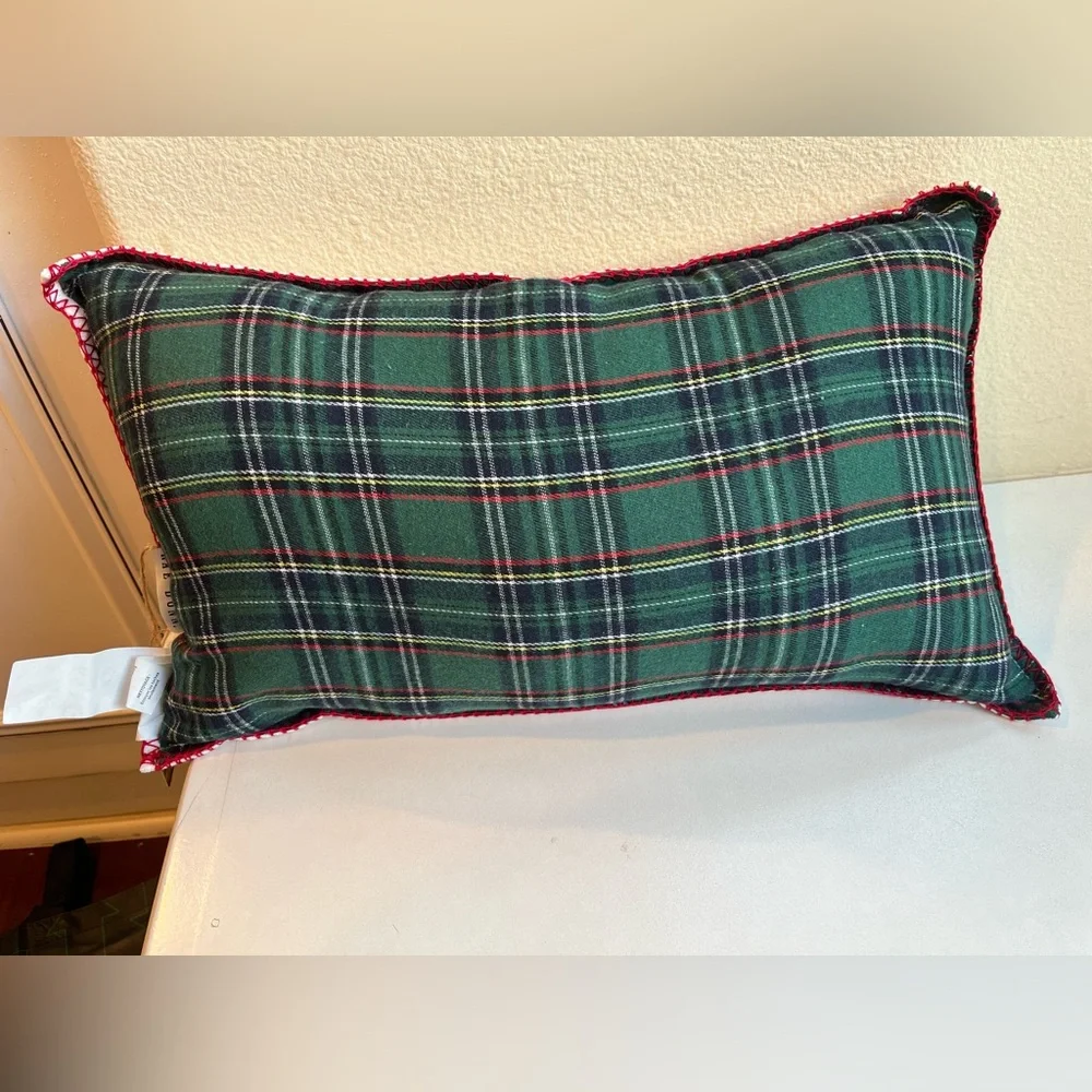 Rae Dunn Christmas Pillow Meet Me Under the Mistletoe